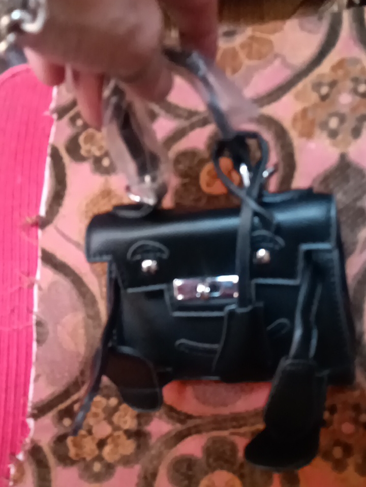 Tiny Doll Style Black Structured Women’s Top Handle Handbag